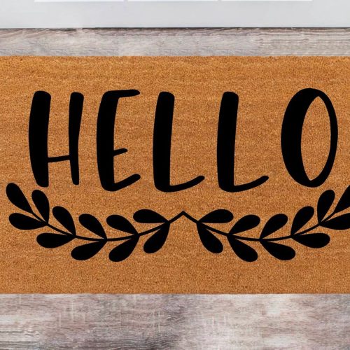 Chilasport Hello Doormat: Customized Closing & House Warming Gift Unique Christmas & Porch Decor