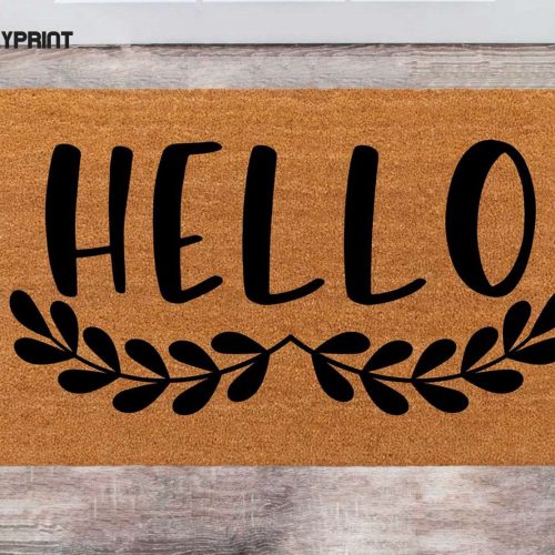 Chilasport Hello Doormat: Customized Closing & House Warming Gift Unique Christmas & Porch Decor