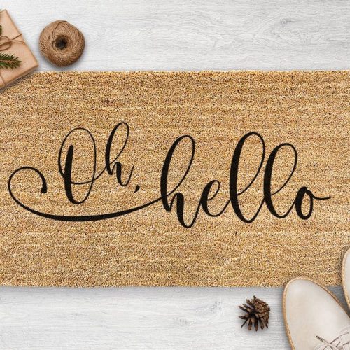 Chilasport Outdoor Mat – Funny Oh Hello Doormat for Christmas & Housewarming Gifts