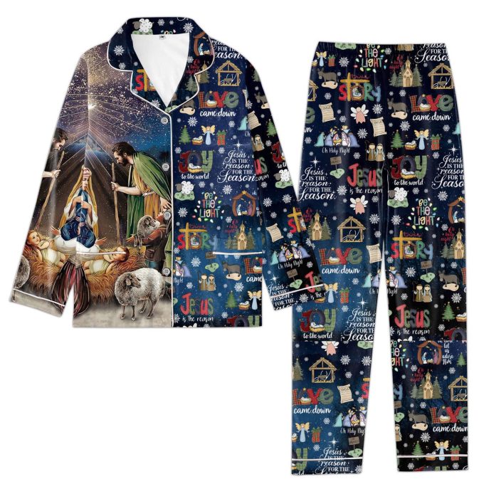 Cozy Chjs Christmas Button Down Pajamas La – Festive Sleepwear For The Holidays!