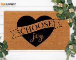 Spread Holiday Cheer with Choose Joy Funny Doormat – Perfect Housewarming & Christmas Gift