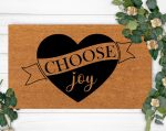 Spread Holiday Cheer with Choose Joy Funny Doormat – Perfect Housewarming & Christmas Gift