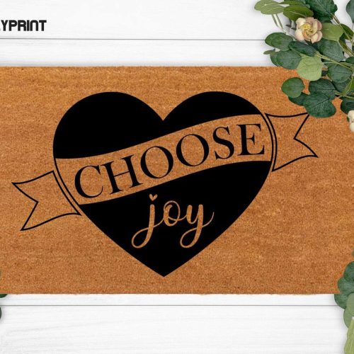 Spread Holiday Cheer with Choose Joy Funny Doormat - Perfect Housewarming & Christmas Gift