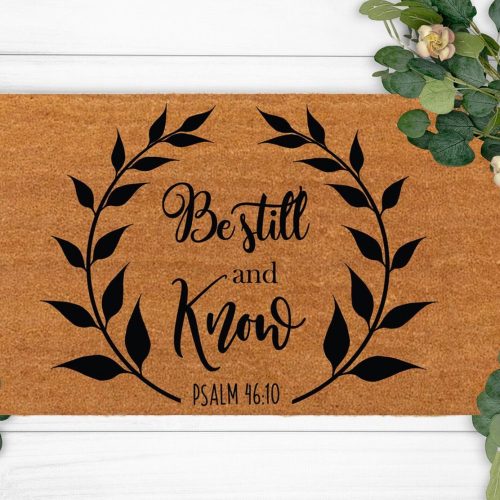 Custom Christian Doormat: Funny Holiday Housewarming Gift for Christmas Décor – New & Unique!