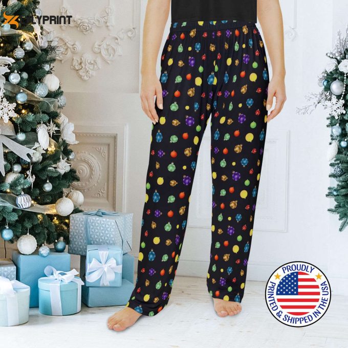 Colorful Christmas Ball Family Pajama Pants – Matching Xmas Pjs &Amp;Amp; Gift For Holidays