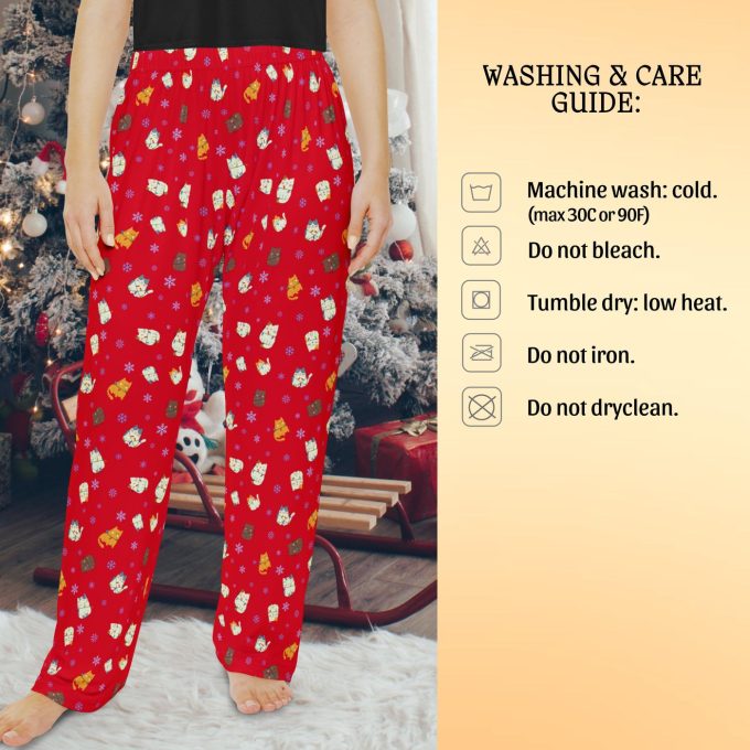 Christmas Cats Family Pajama Pant: Cozy Xmas Cartoon Sleepwear For Holiday Gift