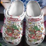 Merry Christmas White Clogs – Christmas Mickey And Friends for Kids & Adults