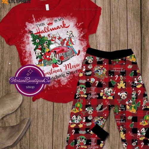 Get Festive with Christmas Mickey & Friends Shirt Disney Pajamas Disneyworld Shirt & Mickey Pajamas Set!