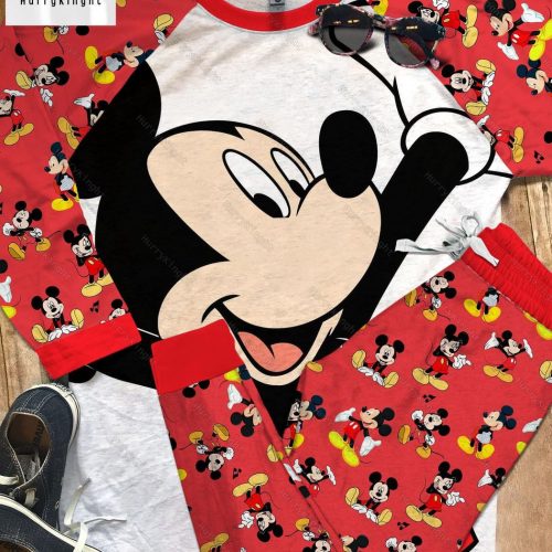 Mickey Mouse Pajamas Family Set – Disney Matching Holiday PJs & Disneyworld Shirt