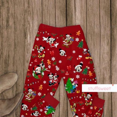 Mickey Christmas Pajamas Set – Festive Mickey Tree PJs & Pants