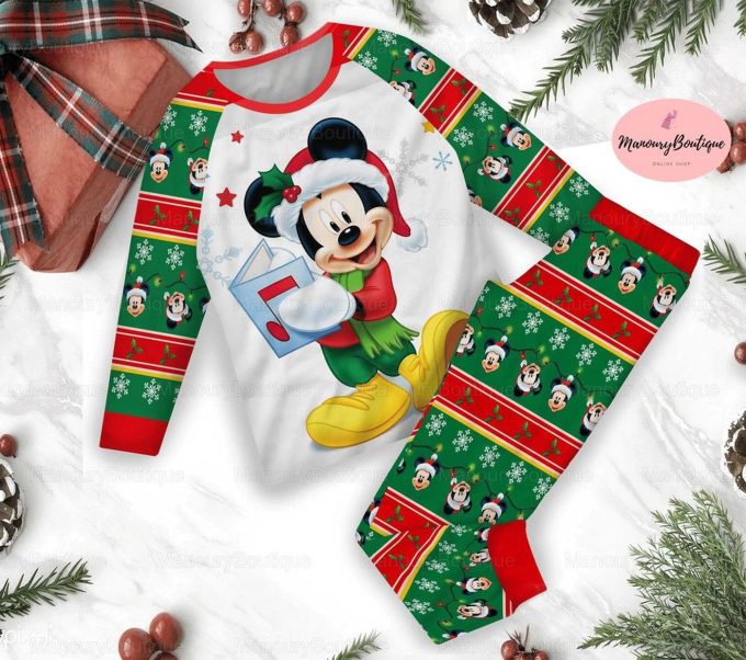 Magical Christmas Mickey Pajamas Set: Perfect For The Whole Family – Disney Inspired!