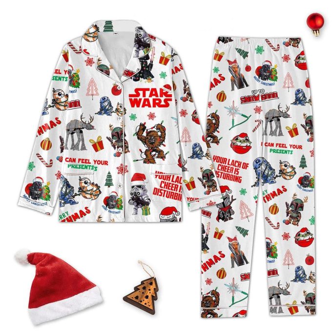 Get Festive With Star Wars Christmas Pajamas Set – Darth Vader Boba Fett Stormtrooper – Perfect For Disney Movie Fans!