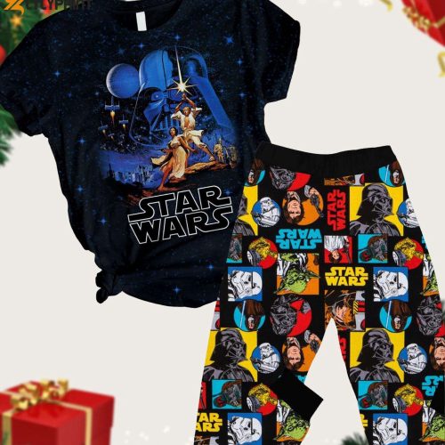 Christmas Star Wars Pajamas Set: A New Hope Faded Shirt Pants Disneyland Movie Xmas Pj Magic Kingdom Gift