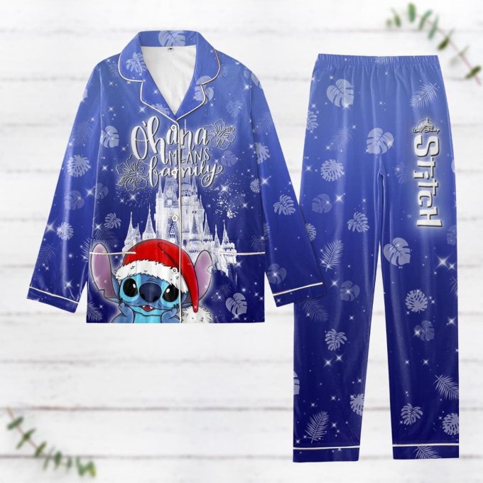 Christmas Stitch Ohana Pajama Set: Matching Lilo Stitch Pajamas Disney Cartoon Shirt &Amp; Gifts