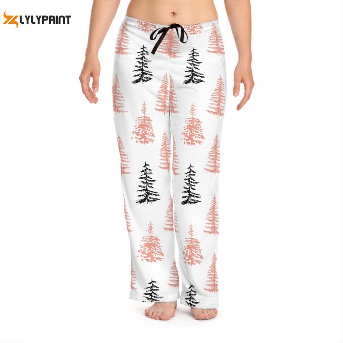 Cozy Christmas Tree Women S Pajama Pants - Festive Holiday Lounge Wear &Amp;Amp; Xmas Pj Bottoms 1