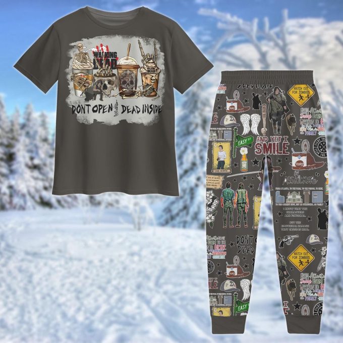 Christmas Walking Dead Pj Set: Daryl Dixon &Amp; Rick Grimes Pajamas Glenn &Amp; Maggie Rhee Family Pajamas