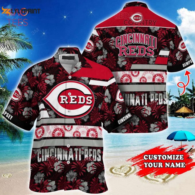 Cincinnati Reds Mlb-Super Hawaiian Shirt – Dark Coconuts Aloha Style 01: Perfect Summer Attire For Men &Amp;Amp; Women