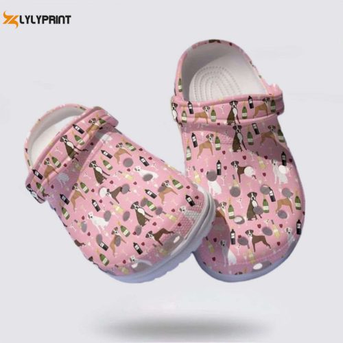 Christmas Crocs: Luxury Boxer Dog Art Shoes for Dog Lovers – Collectables Drink with Wine