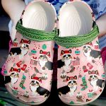 Corgi Merry Corgimas Christmas Crocband ClogCrocs-Shoes: Festive Patterned Footwear for Men & Women