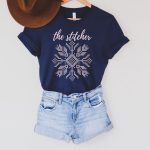 Stylish Cross Stitch Shirt: Perfect Gift for Mom & Retreat with Unique Design