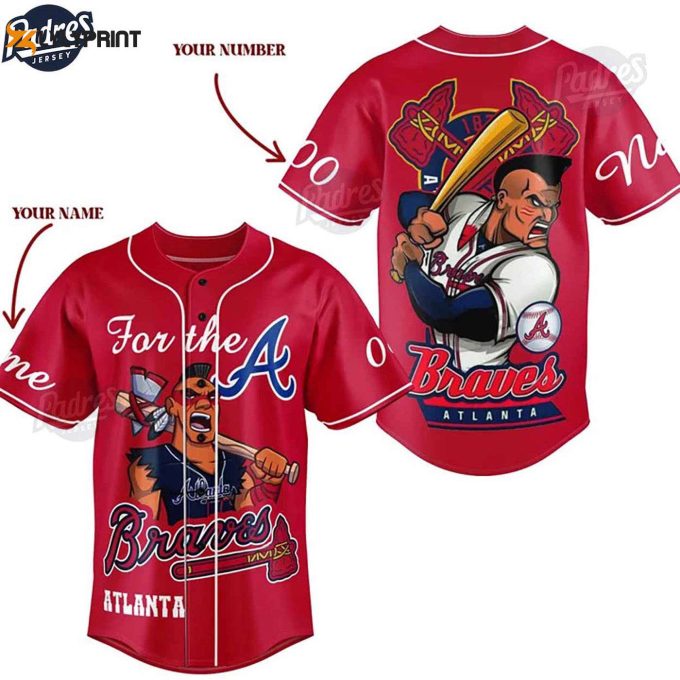 Show Your Team Spirit With A Custom Atlanta Braves Baseball Jersey Style – Gift For Men Women