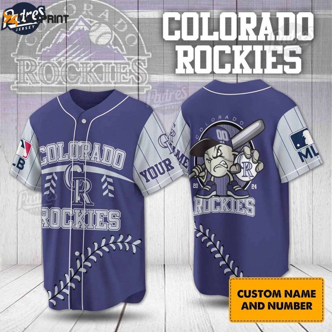 Custom Colorado Rockies Baseball Jersey – Official Mlb Merchandise – Gift For Men Women