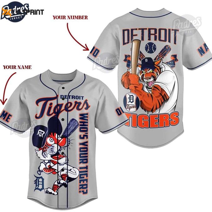 Personalized Mlb Detroit Tiger Baseball Jersey – Custom Style For True Fans – Gift For Men Women