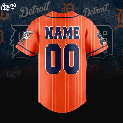 Show Your Tigers Pride with our Custom MLB Detroit Tigers Orange Baseball Jersey!