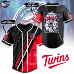 Show Your Team Spirit with Custom Minnesota Twins Black Baseball Jersey – MLB Fan Gear – Gift for Men Women