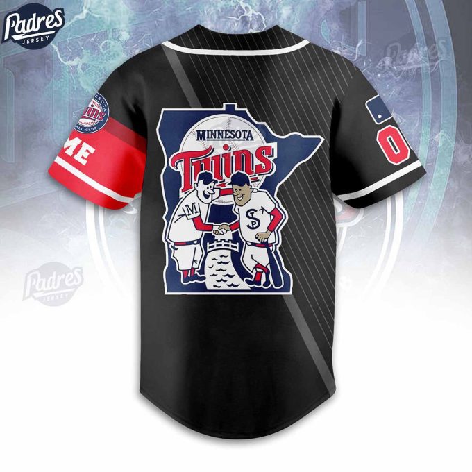 Show Your Team Spirit With Custom Minnesota Twins Black Baseball Jersey – Mlb Fan Gear – Gift For Men Women