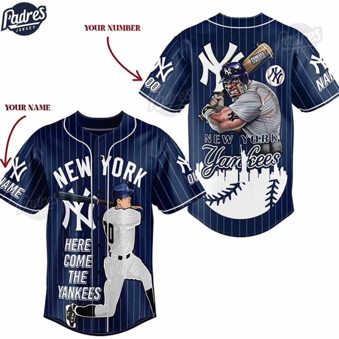 Get Your Custom New York Yankees Baseball Jersey – Authentic Mlb Style – Gift For Men Women