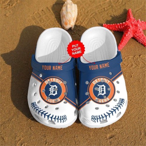 Personalized Detroit Tigers MLB Gift: Custom Name Crocs Clogs – Show Your Team Spirit!