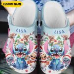 Merry Christmas Stitch and Friends Clogs – Custom Name for Kids & Adults