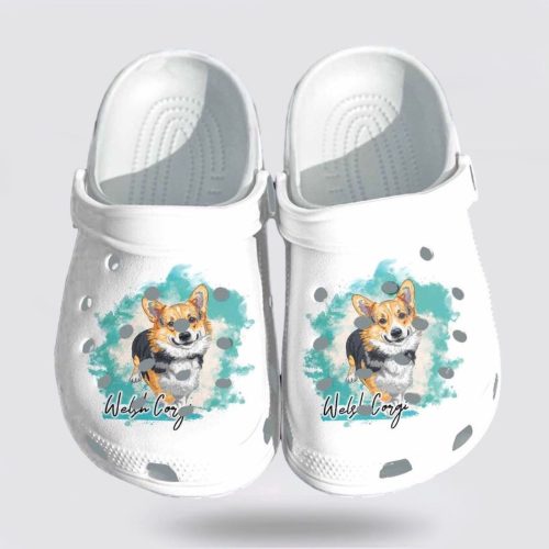 Cute Corgi Dog Art Funny Shoes – Perfect Christmas Crocs for Corgi Lovers