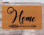 Personalized Custom Doormat – Ideal Christmas Wedding or Closing Gift Monogram Rug for New Home Decoration