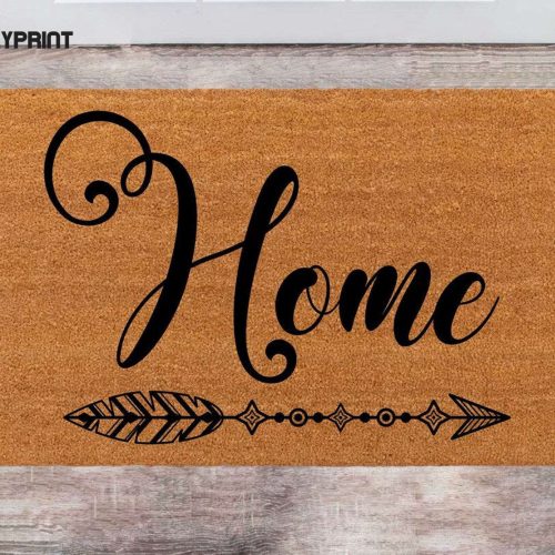 Personalized Custom Doormat - Ideal Christmas Wedding or Closing Gift Monogram Rug for New Home Decoration