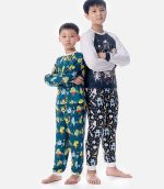 Cute Mickey Pattern Raglan Pajamas Set – Cartoon Mickey Design Shop Now!