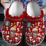 Cute Peanuts Snoopy Christmas Red Clogs – Stylish Footwear for Kids and Adults Cute Peanuts Snoopy Christmas Red Clogs – Stylish Footwear for Kids and Adults