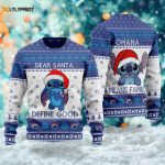 Cute Stitchmas Ugly Christmas Sweater – Dear Santa Define Good Xmas Sweatshirt & Gift for Men Women & Kids