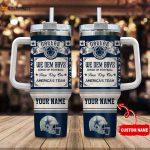 Dallas Cowboys Vintage King of Football Custom Name 40oz Stanley Tumbler – Perfect Gift for Fans!