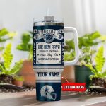 Dallas Cowboys Vintage King of Football Custom Name 40oz Stanley Tumbler – Perfect Gift for Fans!