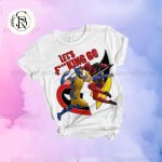 Deadpool Wolverine T-Shirt Pants Set: Marvel Pajamas Superhero Best Friends Shirt Shorts & Disney Movie Shorts for Women