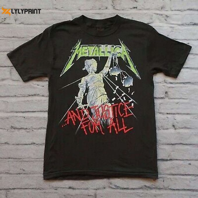 Vintage Metallica And Justice For All Tour Tshirt – 80S Deadstock Single Stitch 4181