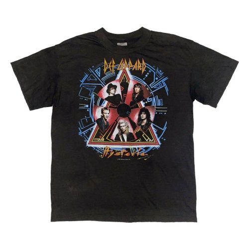 Vintage Def Leppard Hysteria Tshirt 80s Single Stitch British Rock Band