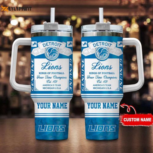 Custom Detroit Lions NFL Stanley Tumbler – Ultimate 40oz Gift for Fans