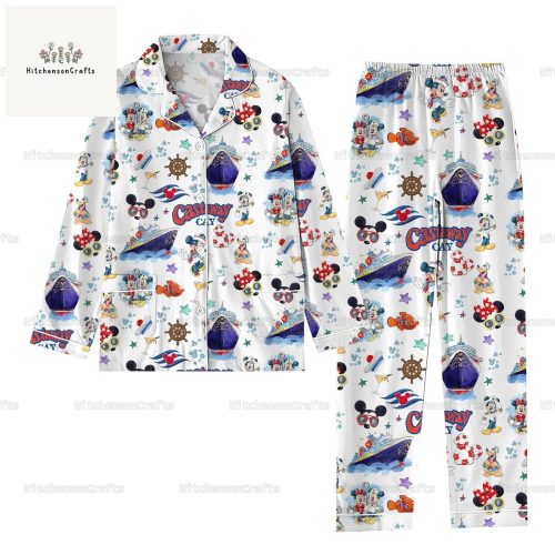 Magical Disney Cruise Pajamas Set: Mickey & Minnie Steamboat Shirt Disneyworld & Disneyland Matching Trip Shirt