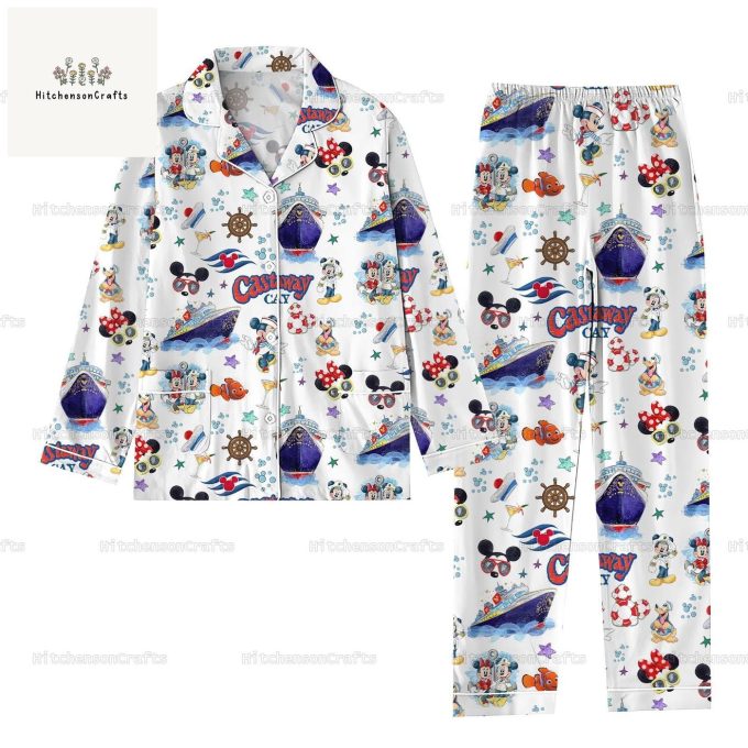 Magical Disney Cruise Pajamas Set: Mickey &Amp; Minnie Steamboat Shirt Disneyworld &Amp; Disneyland Matching Trip Shirt