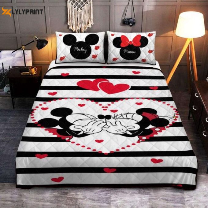 Cute Disney Mickey &Amp;Amp; Minnie Duvet Set – Perfect Christmas Gift!