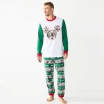 Disney Mickey Mouse Christmas Men s Pajamas – Festive Jammies for Families Size L