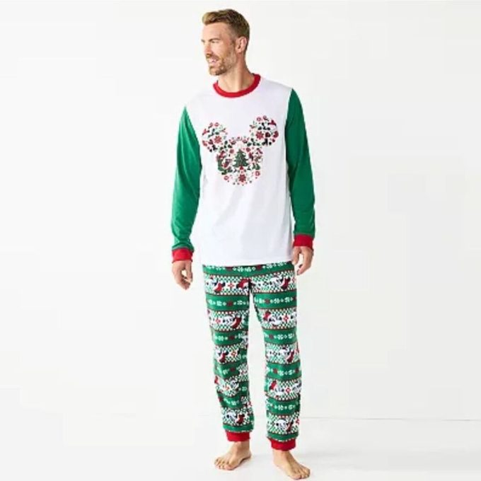 Disney Mickey Mouse Christmas Men S Pajamas – Festive Jammies For Families Size L